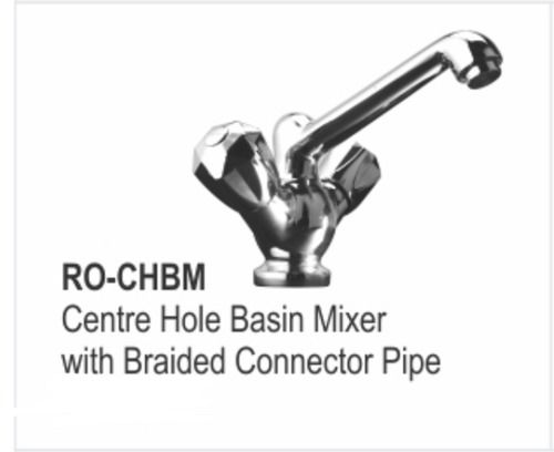 Bath Hardware Sets Centre Hole Basin Mixer With Braided Connector Pipe Ro Chbm