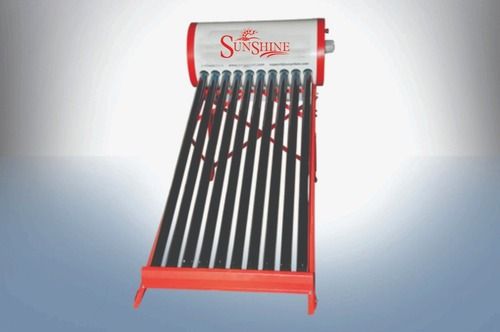 White/Red Free Standing Solar Water Heater