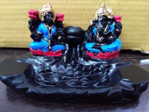 Laxmi Ganesha Statue Polyresin Smokey Corporate Gifts