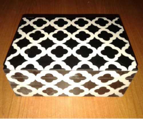 Mixed Printed Bone Inlay Box