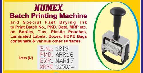 Semi Automatic Batch Printing Machine