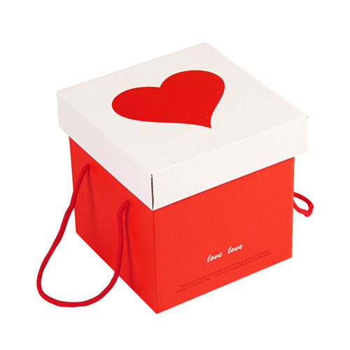 Valentine's Day Flower Gift Paper Packing Box