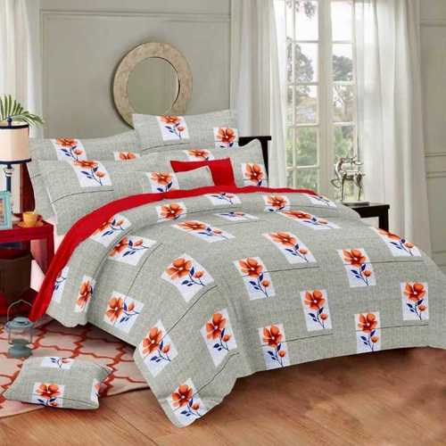 Mixed Double Bedsheet With Two Pillow Cover