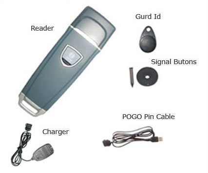 Security Guard Patrolling System - Grey & Silver | Real-Time Location Tracking, SOS Messaging, Custom Event Reporting