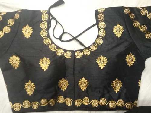 Black Ladies Party Wear Readymade Blouse