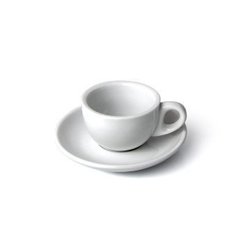 Porcelain Espresso Cups - Rippling Design, Handcrafted Feel | Perfect for Double Espresso and Desserts