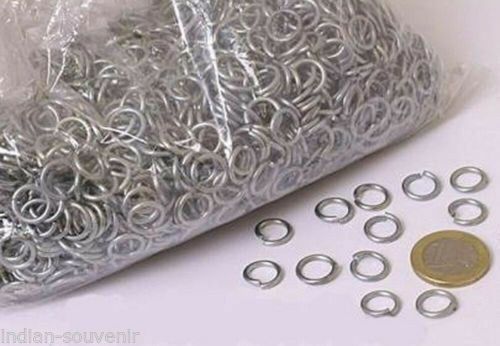 Mild Steel Natural Finish 9mm Butted Chain Mail Loose Rings For Repair And Self