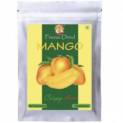 Freeze Dried Mango Slices - Natural Sweet Flavor, High Purity, Vibrant Yellow | Multiple Sizes, 100% Maturity, 12-Month Shelf Life, No Artificial Additives, Economical Packaging