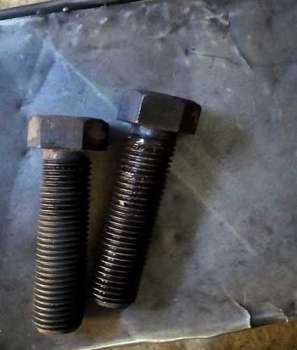 Polished Hex Head Bolt - Customized Multi Sizes, Black Color | Features: Powder Coated Finish, Head Bolt Type