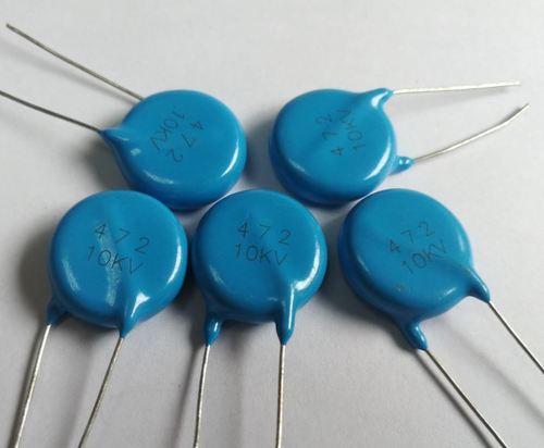 Voltage Ceramic Disc Capacitor With Silver Contact