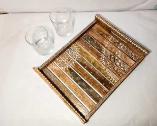 Handicraft Hand Painted Wooden Tray