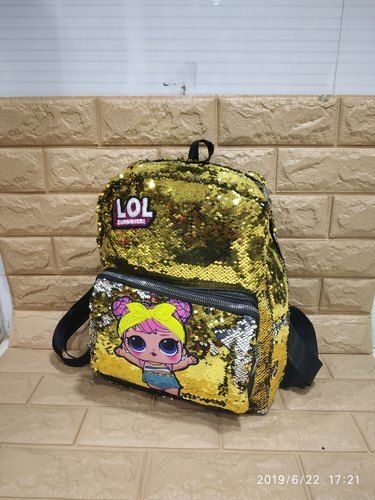 Ladies Shoulder Shiny Fancy Backpack
