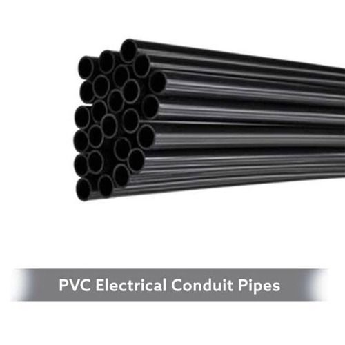 PVC Electrical Conduit Pipes - 5-10 Feet, Coated Black Durable Round Thickness Custom