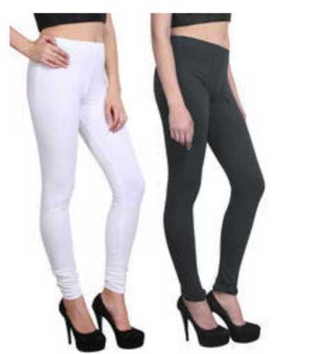 Stretchable Ladies Plain Cotton Leggings