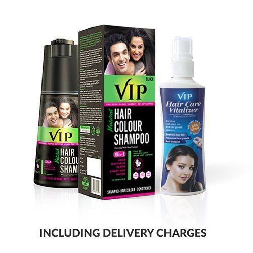 Vip Hair Colour Shampoo Black 40ml  S Indira Super Market