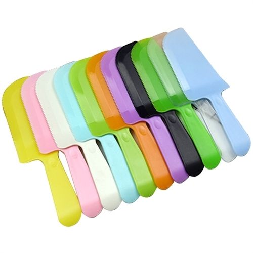 Multi Color Disposable Plastic Cake Knife