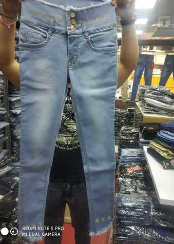 Ladies Stretchable Blue Jeans