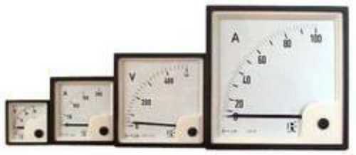 Black Accurate Dimensions Panel Meter