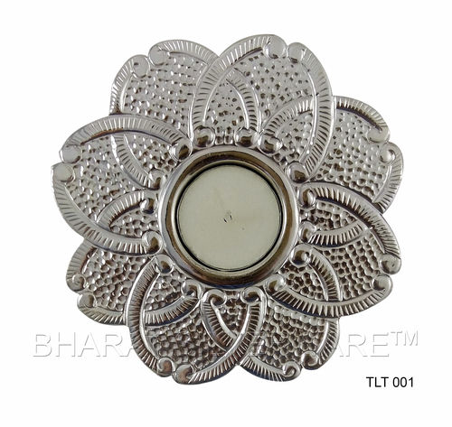 Bharat Silverware Pure Silver Fancy Nagas Tea Light Holder