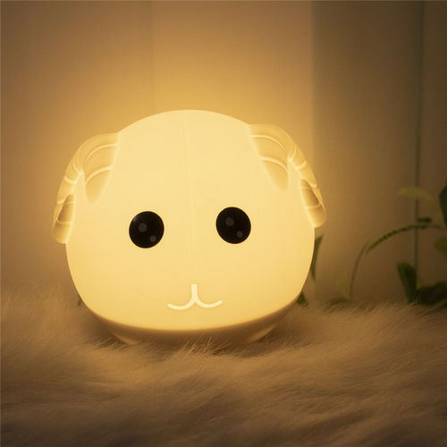 Cute Animal Sheep Silicone Touch Sensor Night Lamp