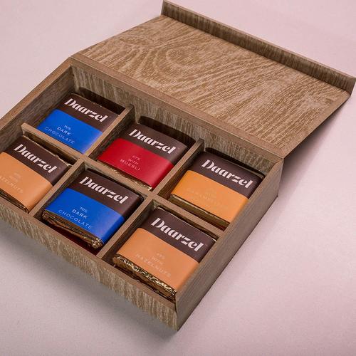 DAARZEL Mini Squares - Assorted Vegan Mild Dark Chocolates - 60 GMS