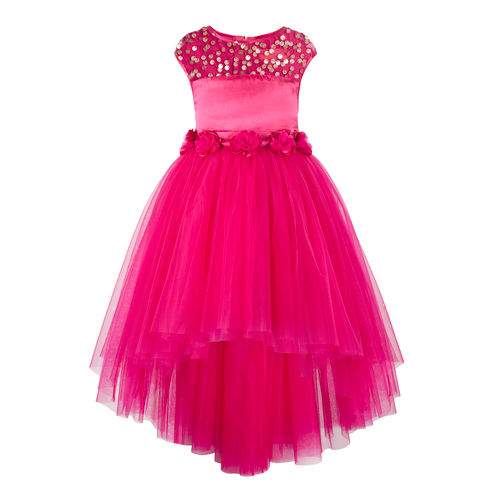 Buy Pink Tulle Dress Online For Kids | Birthday Frock for Girls –  www.liandli.in