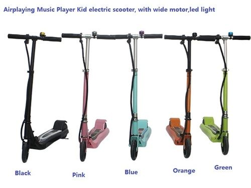 Led Light Kid Music Electric Scooter 