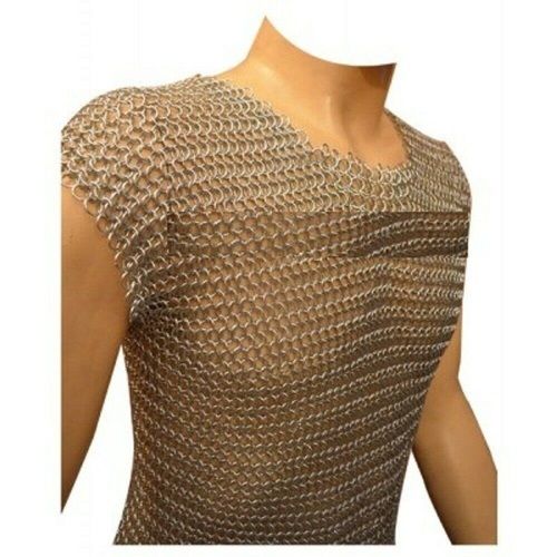 Aluminium Butted Orignal Finish Medieval Armory Chainmail Sleeveless Shirt