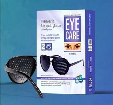 Black Eyecare Therapeutic Stenopeic Glasses