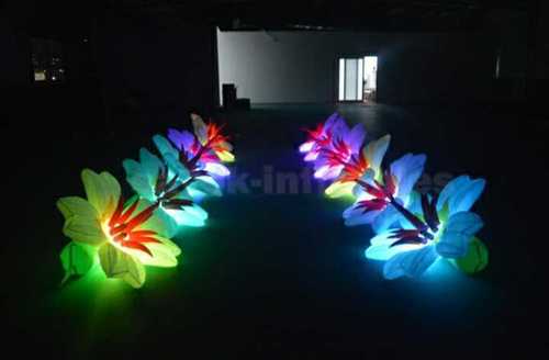 Inflatable Flowers Chain With Led Lights And Blowers