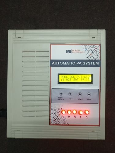 Low Maintenance Automatic Announcement System Application: Announcemnet