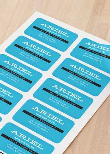 Personalized Printed Mailing Labels 
