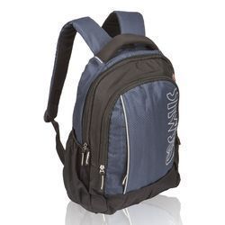 Blue Polyester College Backpack Bag