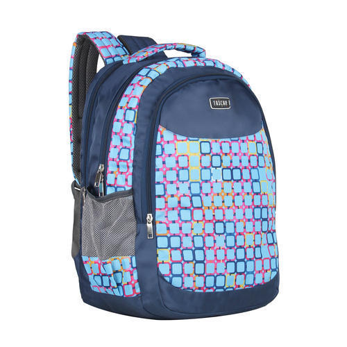 Multicolor Printed Zippers School Bags