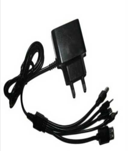 Black Color Multiple Pins Mobile Phone Charger  Design: Bar