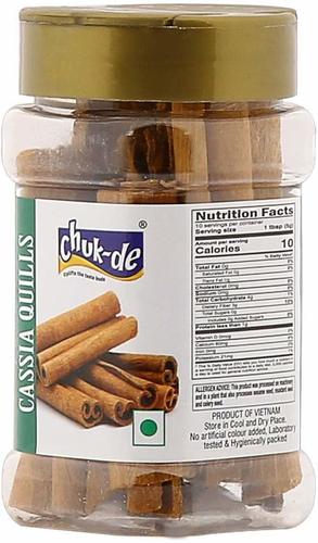 Brown Chuk De Spices Platinum Cassia Quills, Cinnamon Sticks 50G