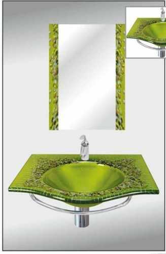 Green Stone Design Glass Basin