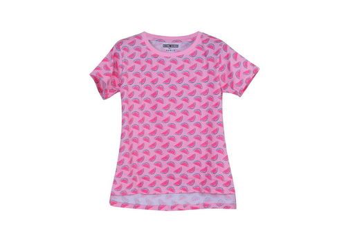 Ladies Printed Half Sleeve T-shirt