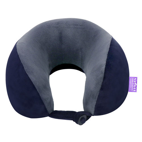 Polyester Viaggi U Shape Super Soft Memory Foam Travel Neck Pillow Navy Grey