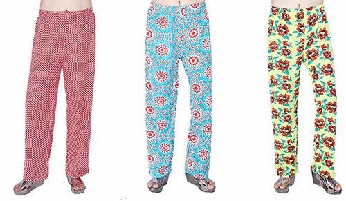 Casual Girls Colorful Pant - Cotton Knitted 38 Inch Slim Fit | Elastic Waist Waterproof Quick Dry No Fade