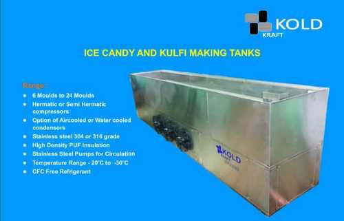 Silver Ice Candy Culfi Making Tank