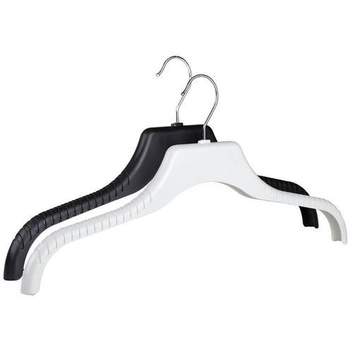 Knitwear Metal Coat Hanger - Non Slip Rubber Finish, Chrome Plated Anti-Rust Hook, Space-Saving Design