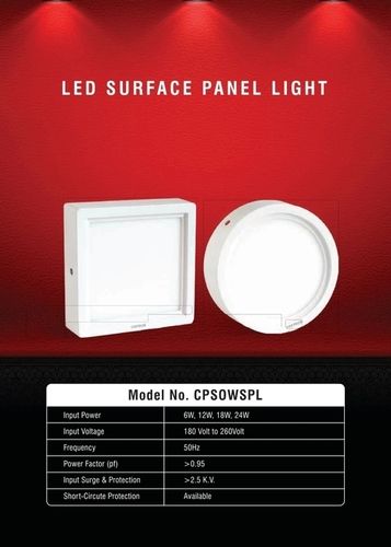 White Led Surface Panel Light