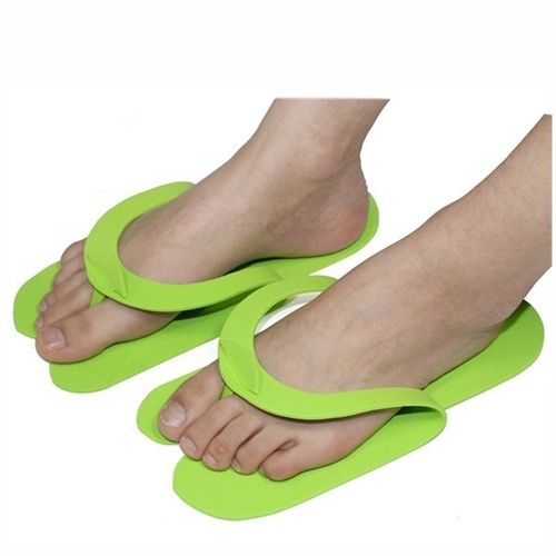 Purple Multicolor Disposable Hotel Slippers