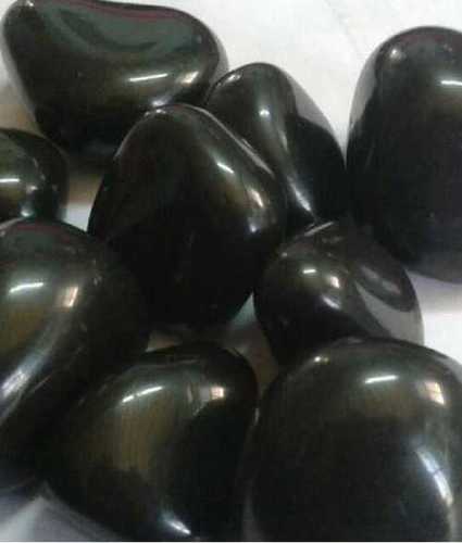 Natural Black Polished Pebbles