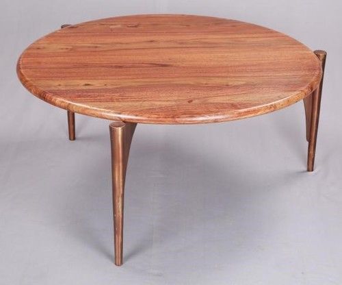 Termite Free Wooden Round Table No Assembly Required