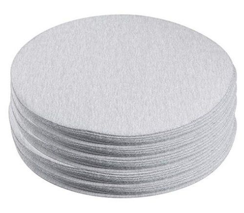 Aluminum Oxide Flocking Back Sanding Discs - 5 Inch, 320 Grit | Durable, Versatile, Anti-static, High-strength Material