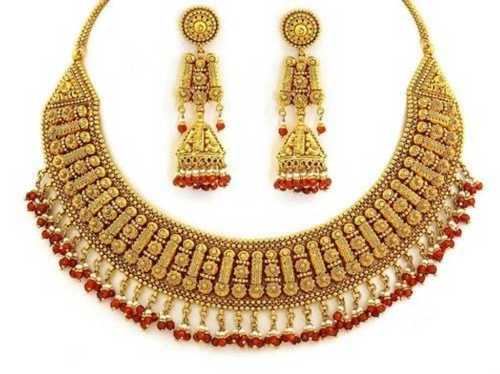 Any Designer Gold Necklace Set at Price 