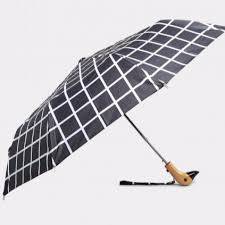 Duck Head Umbrella - Wind Resistant Steel Frame, Auto Open Nylon Fabric with Wooden Handle and Safety Tips