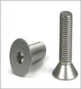 White Flat Countersunk Head Bolts